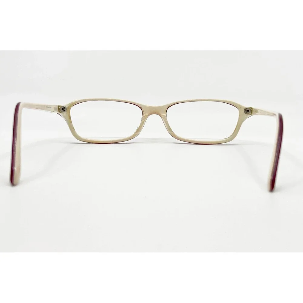 Oakley Cherries Jubilee Eyeglasses Womens Burgundy Cream Rectangular 49-16-130